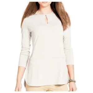Lauren Ralph Lauren Women's Top 3/4 Sleeve
Keyhole Blouse